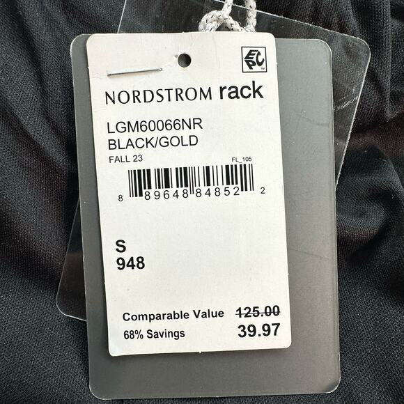 Grey Collective Women’s Sequin Fringe Skirts Black Gold Size S New w/ Tags - Picture 6 of 6